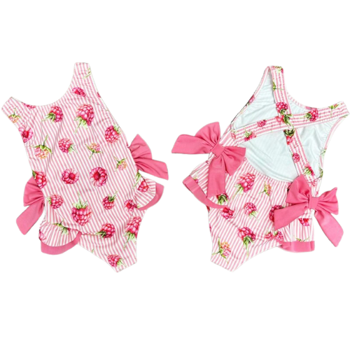 Raspberry Swimming Costume 2-12 Years